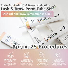 amber lash two 20ml tubes close-up highlighting Curlerful formula reliability