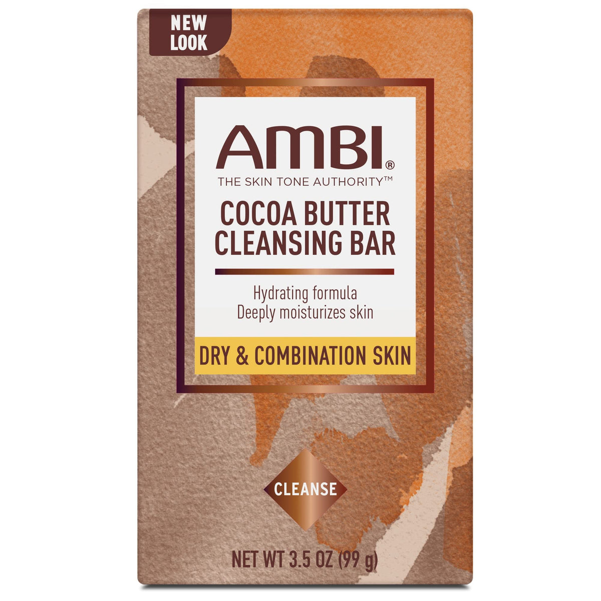 Ambi bar set in a bathroom scene illustrating lifestyle use and a moisturized skin benefit