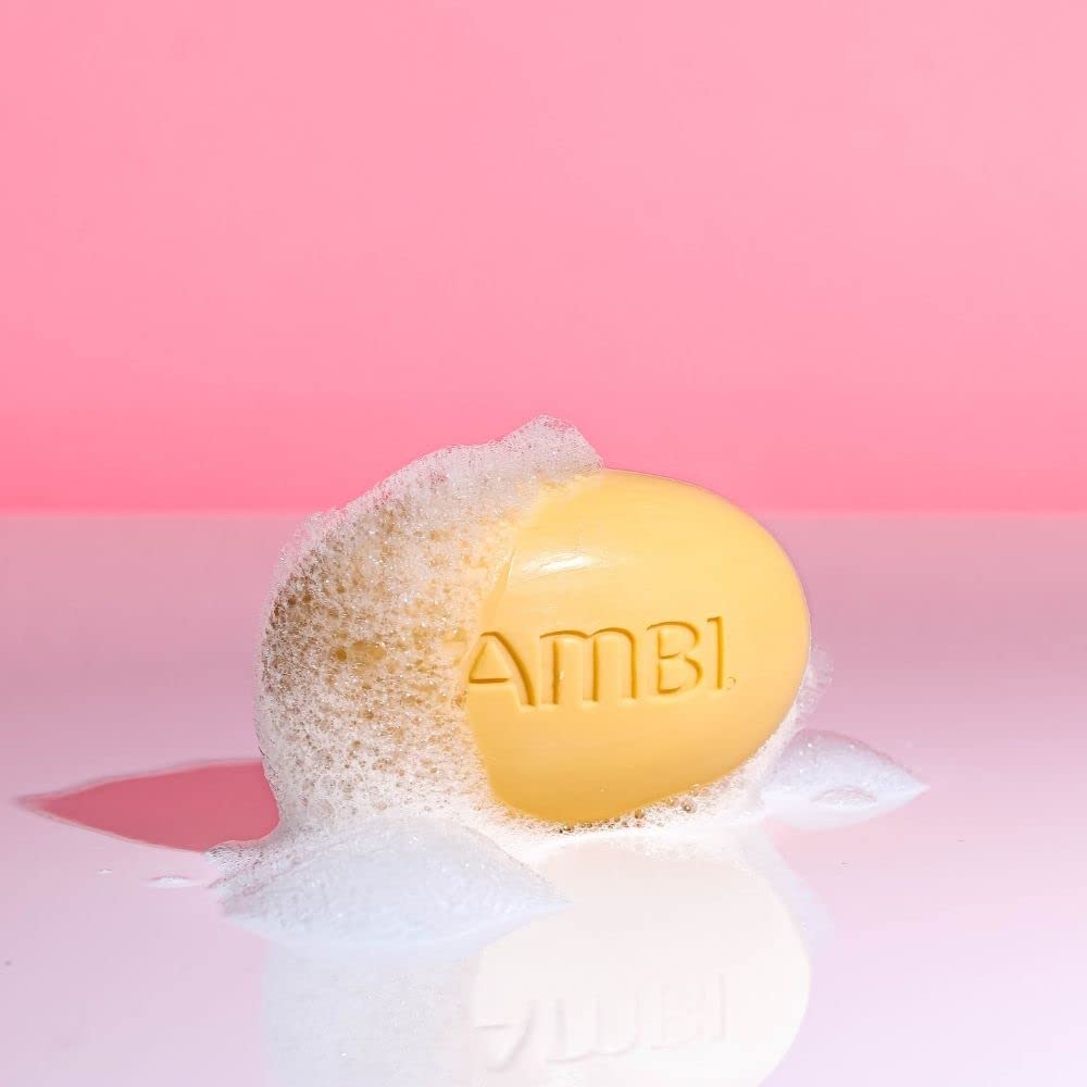Ambi wrapper label detail showing ingredients and brand info to confirm product authenticity