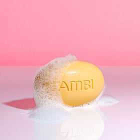 Ambi wrapper label detail showing ingredients and brand info to confirm product authenticity