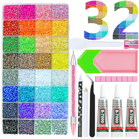 Amble front packaging showing full bedazzling kit and contents for easy start