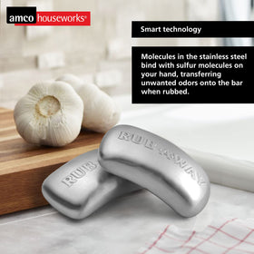 Amco bar in camping setup removing fish smells, ideal for outdoor use