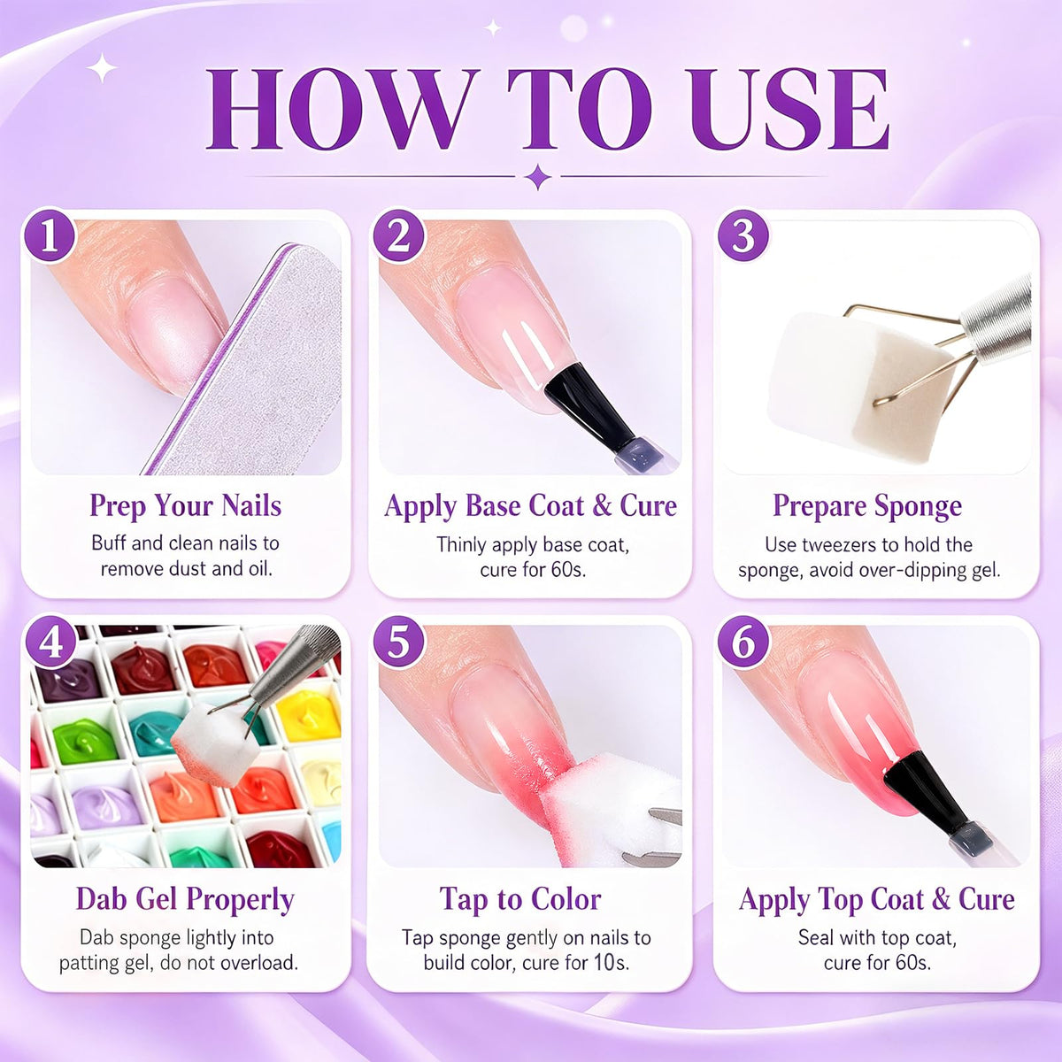 Amdele close-up of patting gel texture delivering smooth blendability