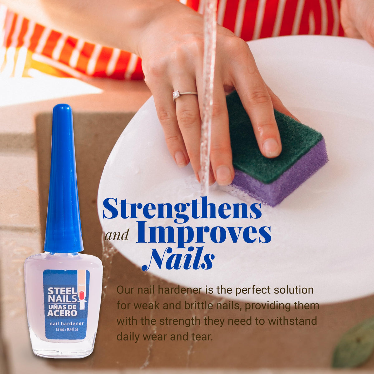 Amen Beauty product on vanity showing salon-level results benefit