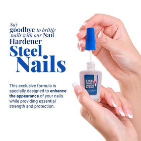 Amen Beauty before and after nail texture showing strengthened nails benefit