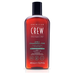 AMERICAN CREW front packaging showing product and calming scent benefit