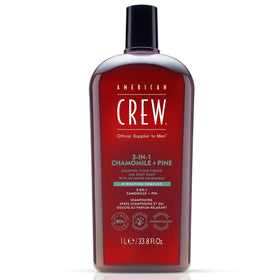 AMERICAN CREW front packaging showing 3-in-1 bottle and branding for convenience