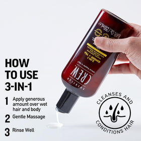 AMERICAN CREW bottle in gym bag illustrating travel-friendly practicality