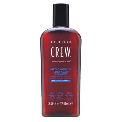American Crew front packaging showing bottle and fresh scalp benefit