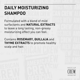 American Crew bottle on bathroom shelf showing organized grooming routine