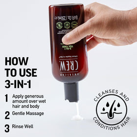 American Crew bottle styled with travel essentials showing portability benefit
