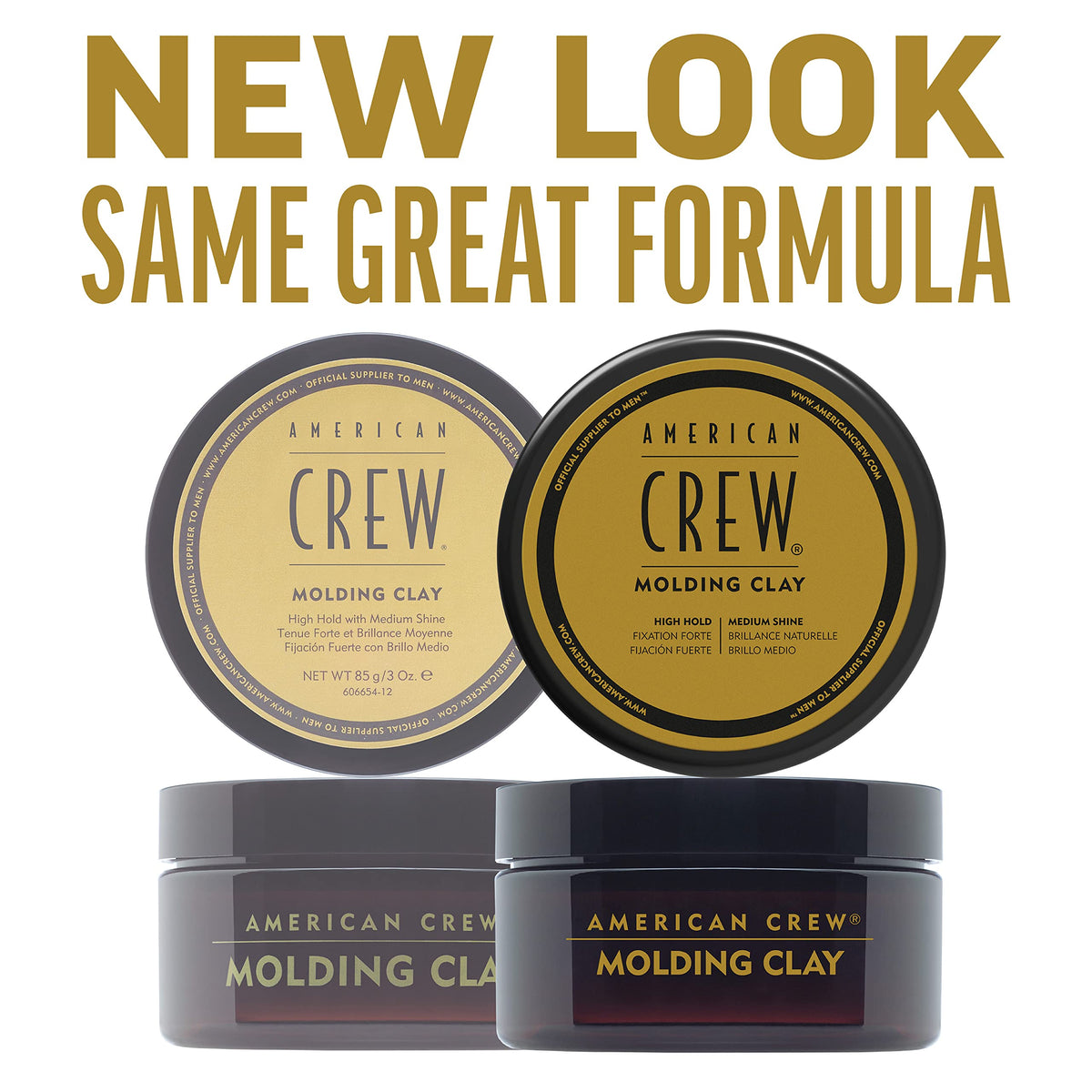American Crew clay on finger demonstrating scoopable texture for easy application benefit