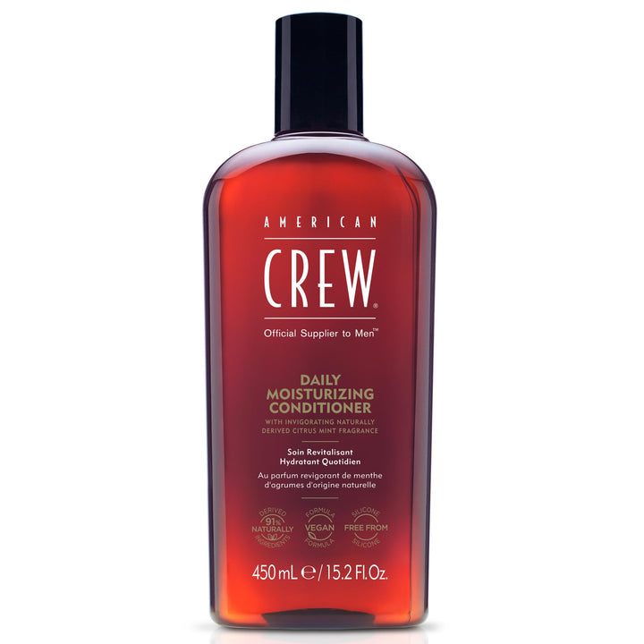 American Crew front packaging showing bottle and Citrus Mint fragrance benefit