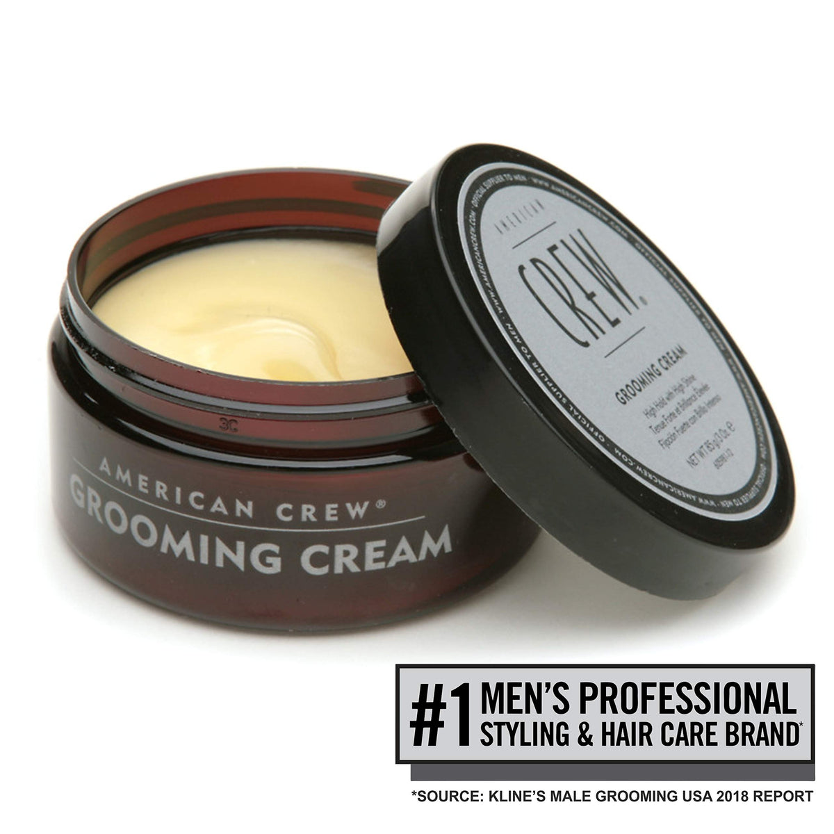 American Crew cream texture close-up highlighting smooth conditioning effect