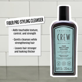 AMERICAN CREW pump dispensing shampoo foam demonstrating easy application
