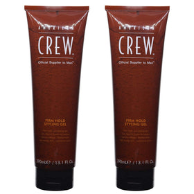 American Crew firm hold front packaging showing two 13.1 fl oz bottles and clear label, value pack benefit