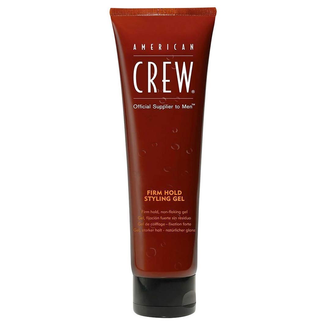 American Crew firm hold bottle front view showing label and strong-hold benefit
