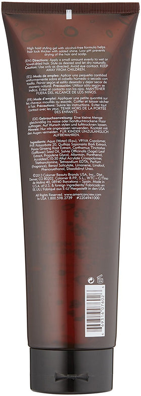 AMERICAN CREW gel texture close-up highlighting glossy gel and smooth spread for sleek finish