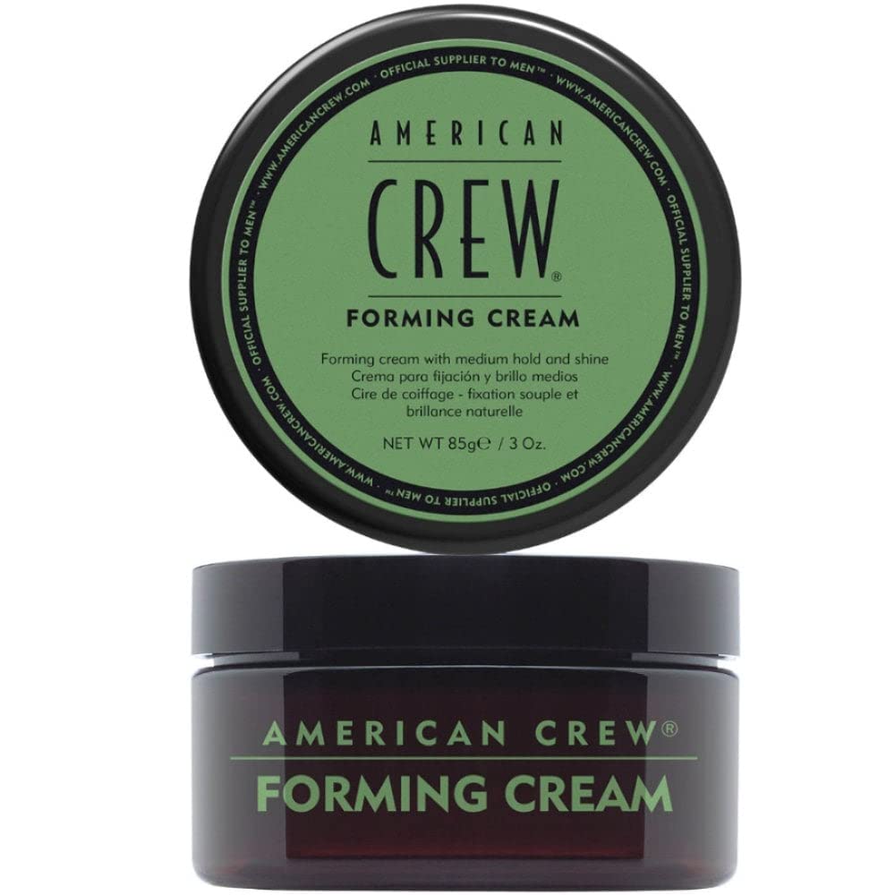 AMERICAN CREW forming cream front packaging showing label and size for easy identification