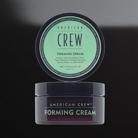 American Crew forming cream open jar revealing smooth texture for easy use