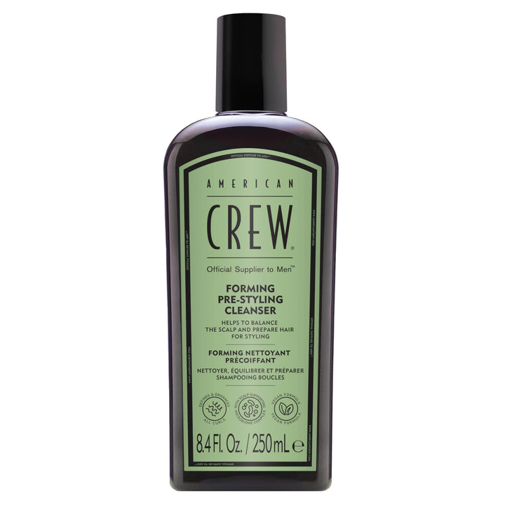 American Crew front bottle showing label and size for clear identification and trust