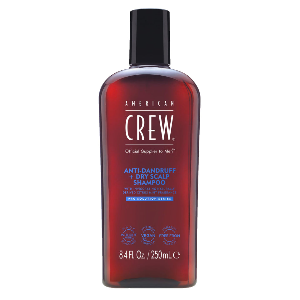 American Crew front packaging showing bottle and label, clear product identity and benefit