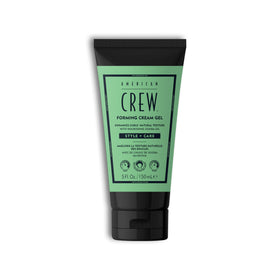 AMERICAN CREW front packaging showing 5 fl oz jar and label, easy identification benefit