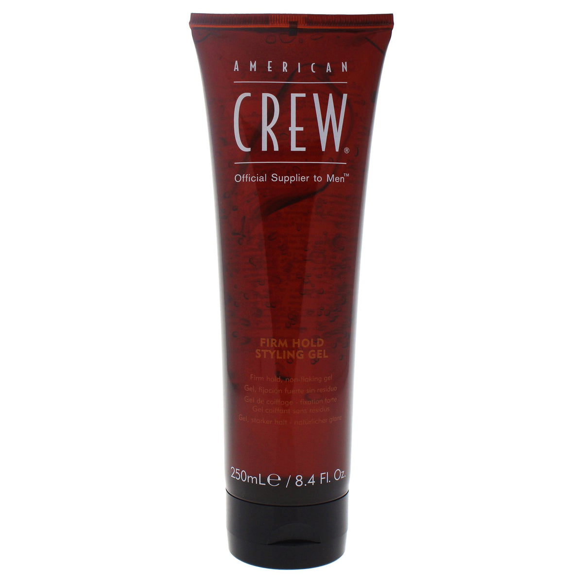 American Crew front packaging showing three 8.4-ounce bottles and value