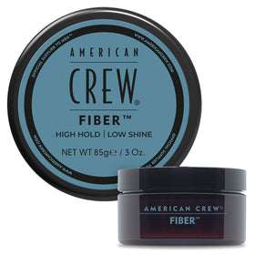 American Crew front packaging showing 3 oz jar and clear branding benefit control