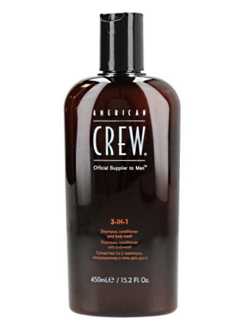 American Crew front packaging showing two 15.2 oz bottles, simplifies grooming