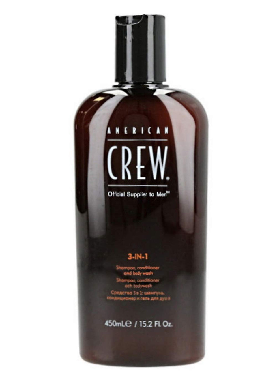 American Crew front packaging showing two 15.2 oz bottles, simplifies grooming