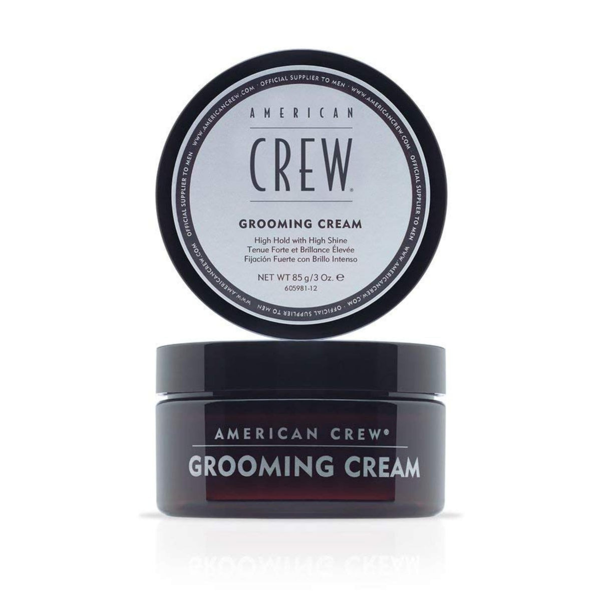 American Crew grooming cream front view showing packaging and clear product benefit