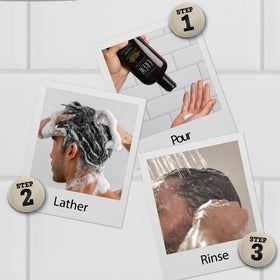 American Crew before and after hair comparison showing improved softness