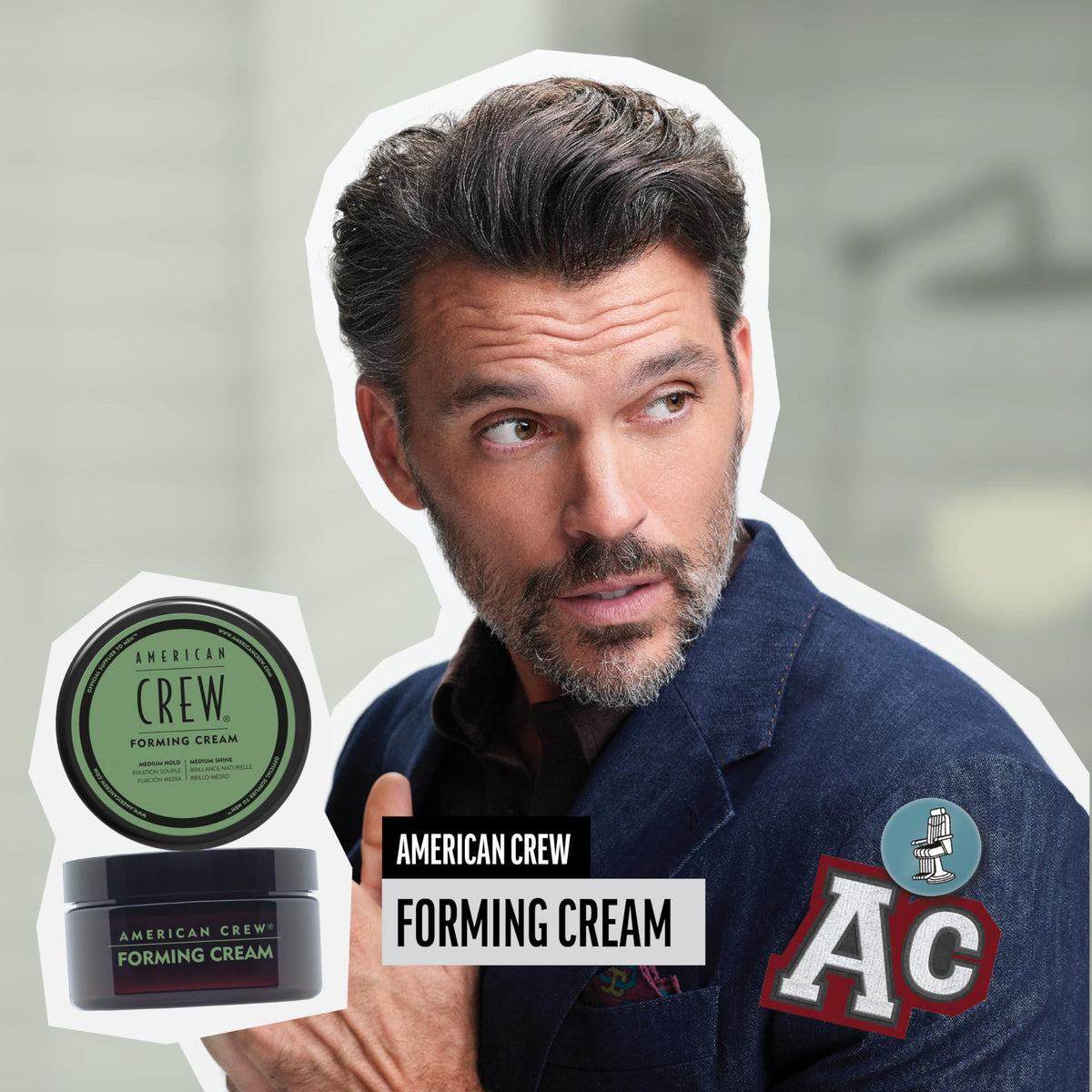American Crew cream texture in tube highlighting smooth consistency for easy application