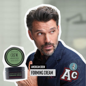American Crew cream texture in tube highlighting smooth consistency for easy application
