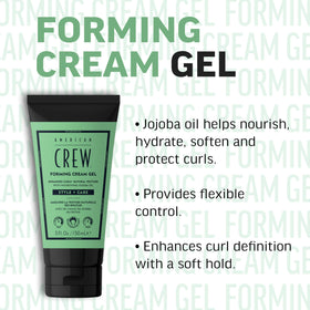 AMERICAN CREW product in hand being applied to hair, demonstrates easy control