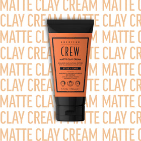 AMERICAN CREW on bathroom shelf in lifestyle scene suggesting daily use