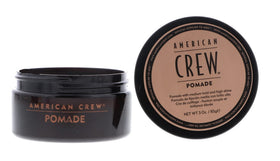 American Crew pomade front jar showing branding and neat packaging benefit clarity
