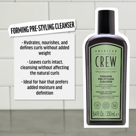 American Crew pump detail showing easy dispensing and controlled product use