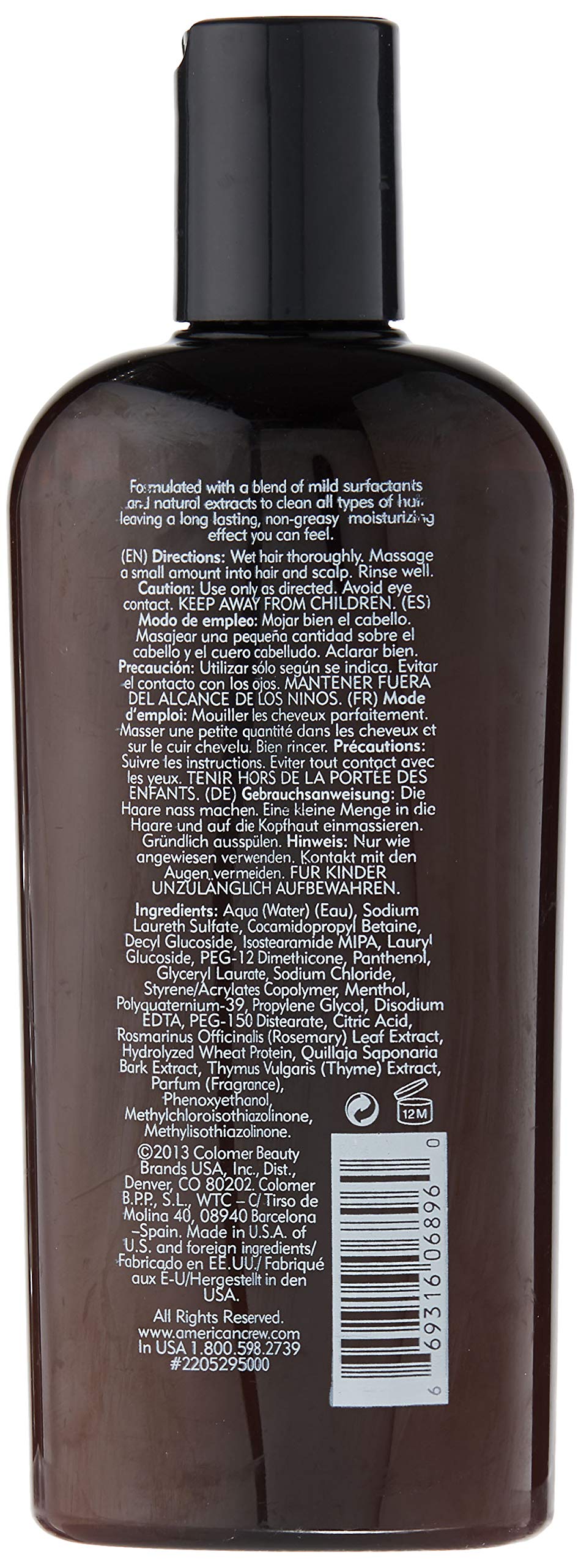 American Crew shampoo lather close-up showing smooth texture and moisturizing benefit
