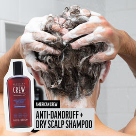 American Crew lather texture close-up, demonstrates gentle foaming and cleansing