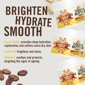 American Dream texture close-up revealing creamy cocoa butter for deep hydration