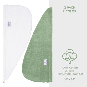 American Soft Linen model with long hair wrapped to show coverage and reduced friction