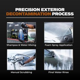 Americana Global in-use with pressure washer cleaning car finish safely