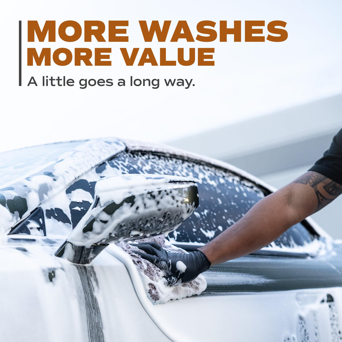 Americana Global foam cannon producing thick suds that lift dirt