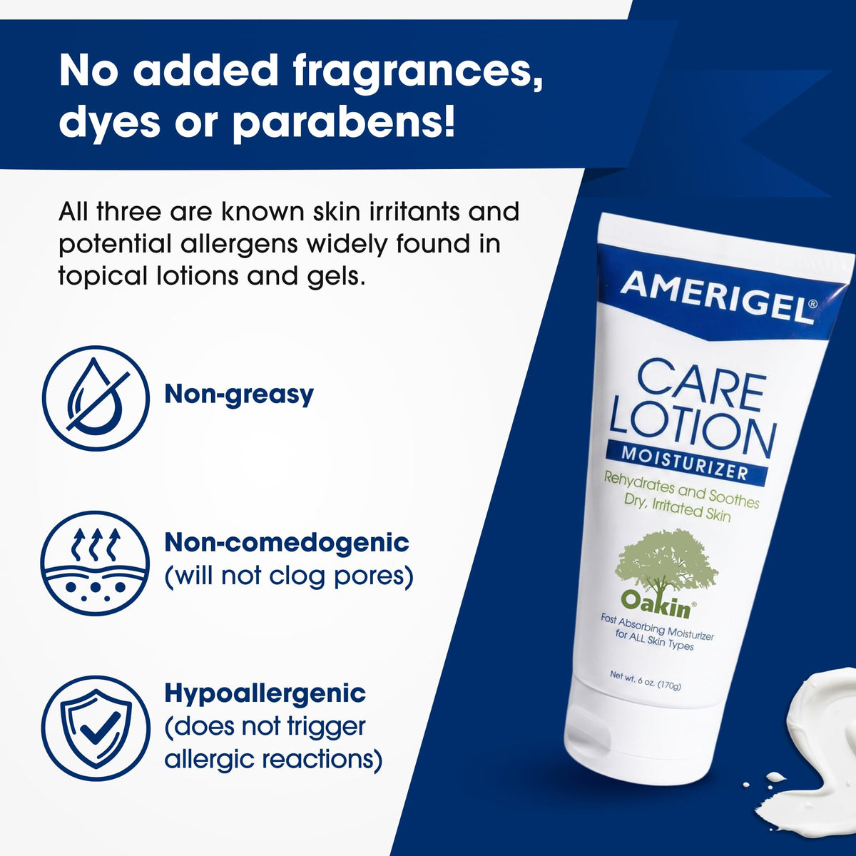 AMERIGEL bottle next to hand for scale showing travel-friendly size