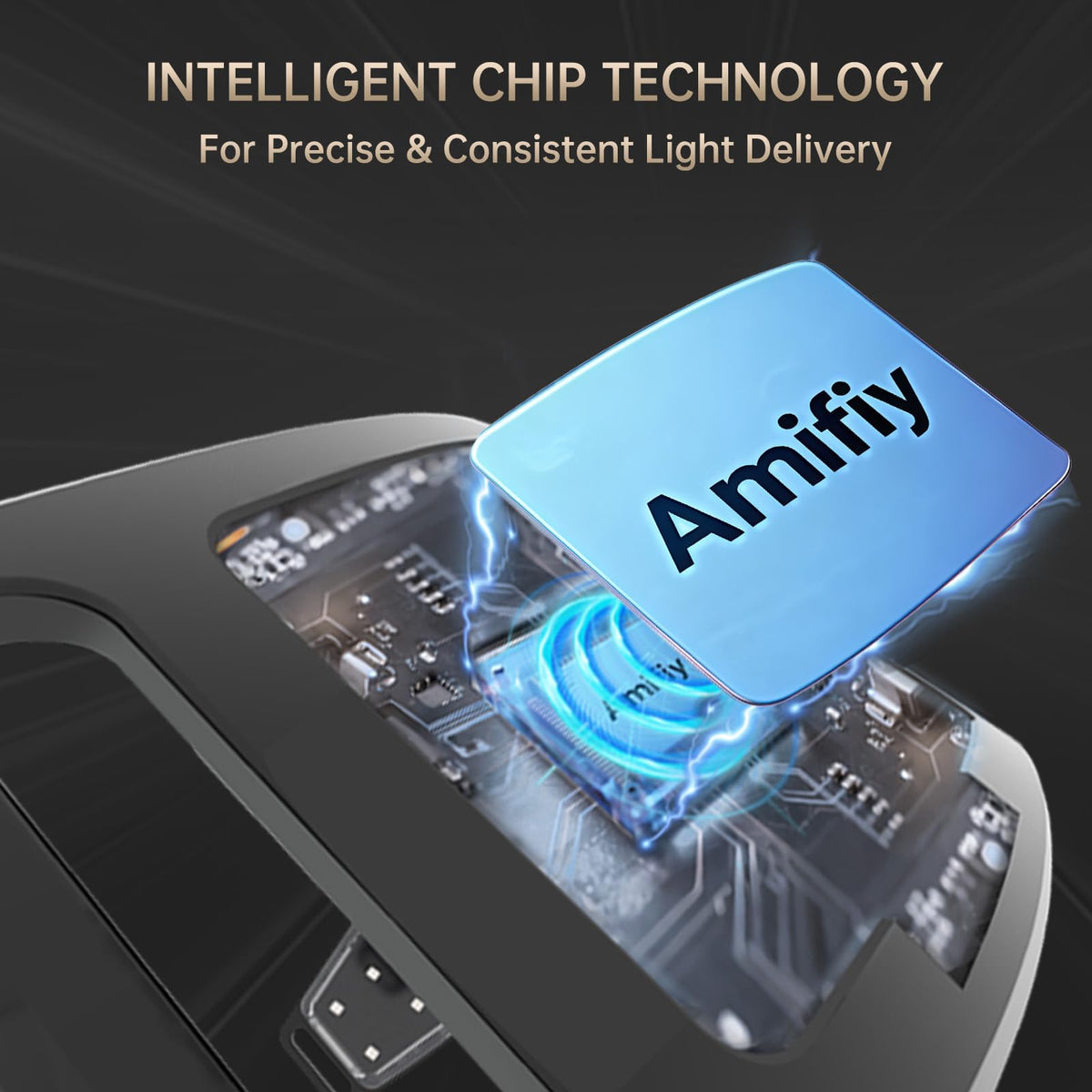 Amifiy charging port and single-button control for simple use