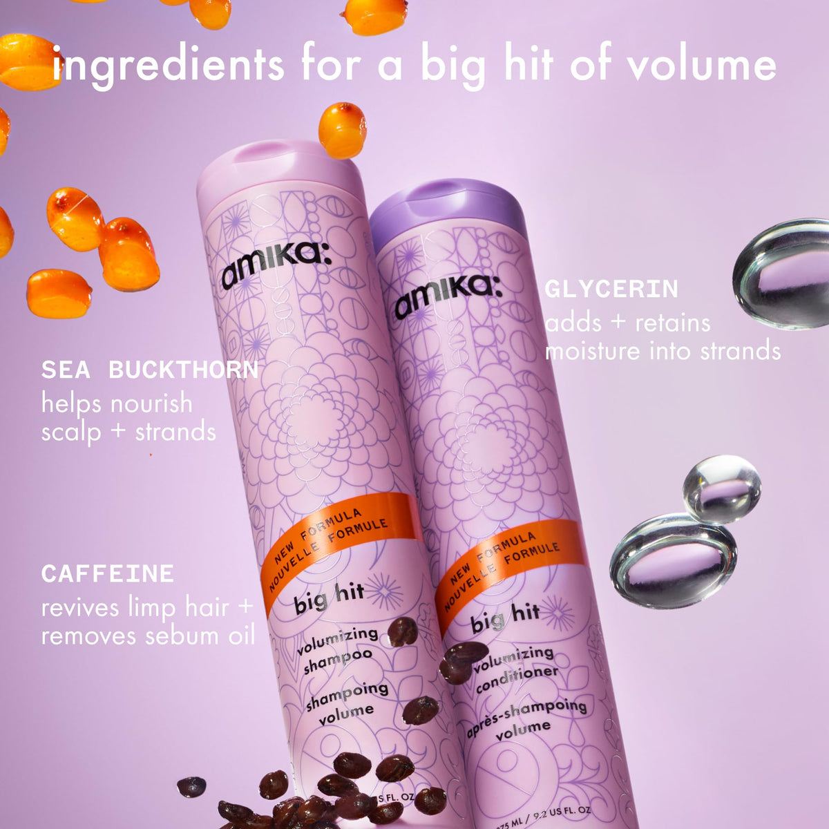 amika creamy conditioner texture close-up, demonstrates smooth hydration