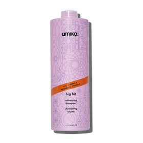 amika big hit front packaging 1000ml shows large bottle for long-lasting use