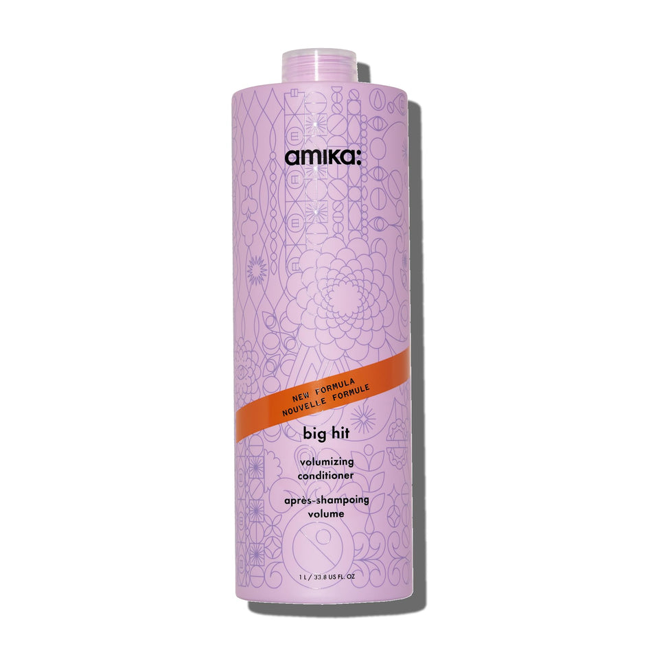 amika front packaging showing 1000ml bottle and label, highlights value